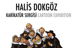 Halis Dokgöz’ün Karikatür Sergisi Uzatıldı