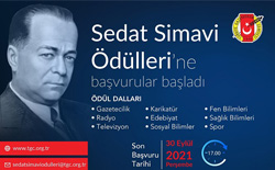 Sedat Simavi Ödülleri’ne Başvurular Başladı…