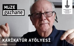 Karikatür Atölyesi’nin konuğu Raşit Yakalı.