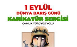 1 Eylül Dünya Barış Günü Karikatür Sergisi