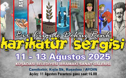 “Bir Çizgide Dokuz Renk” Karikatür Sergisi