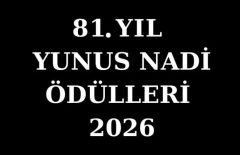 81. Yunus Nadi Ödülleri Yarışması başladı.